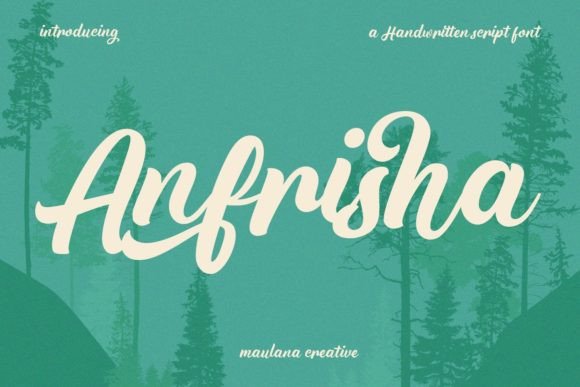 Anfrisha: A Bold Script Font for Modern Web Design