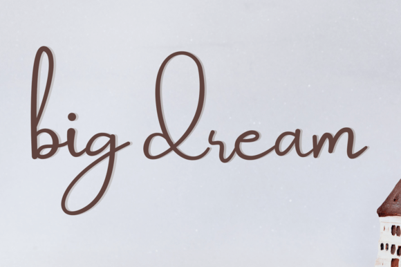 Big Dream Font: A Sweet Script for Handmade Brands