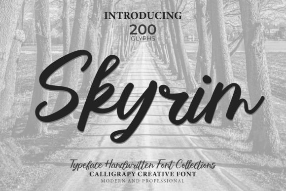 Choosing Skyrim: A Handwritten Font for Editorial Design