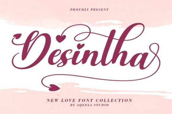 Desintha: A Romantic Script Font for Handmade Brands