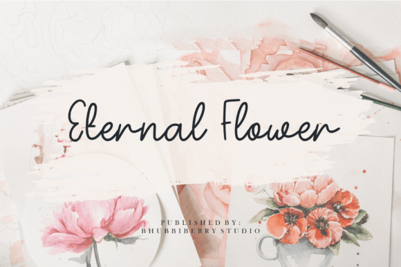 Eternal Flower: A Handwritten Font for Makers