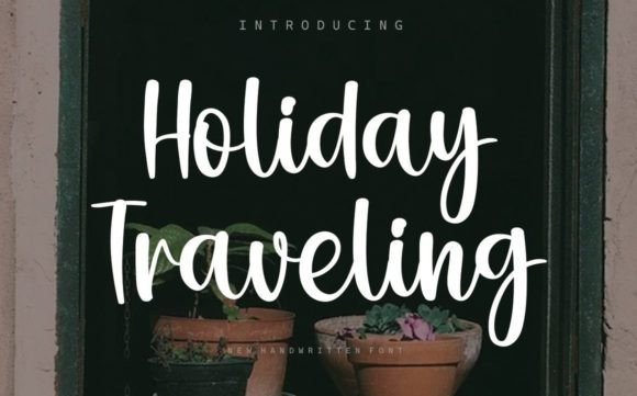 Holiday Traveling: A Handwritten Typeface for Web Design