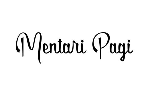 Mentari Pagi: A Handwritten Font for Makers
