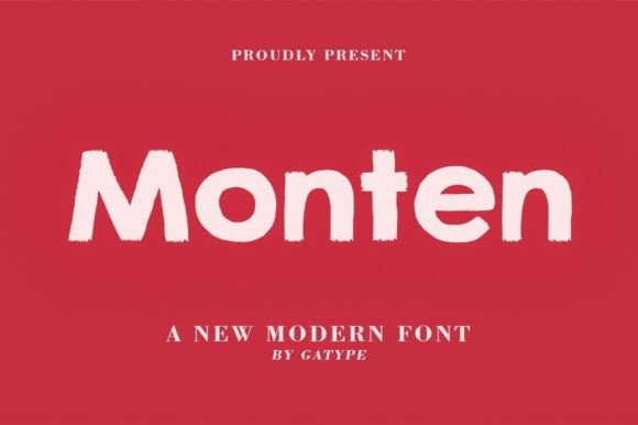 Monten Font Review: A Bold Script for Retro Branding