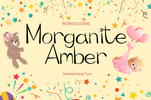 Morganite Amber: A Whimsical Handwritten Font for Editorial Design