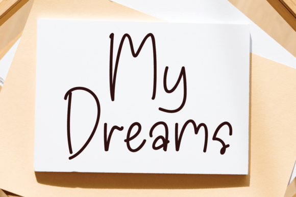 My Dreams: A Handwritten Font for Authentic Branding