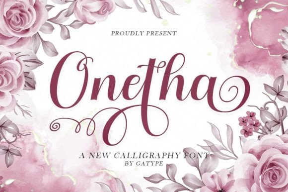 Onetha: A Modern Script Font for Web Design