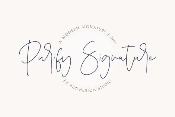 Purify Signature: A Modern Script Font for Digital Branding