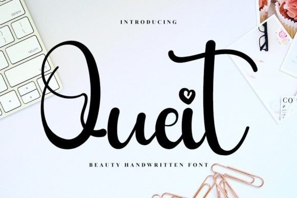 Quiet: A Handwritten Typeface for Modern Web Design