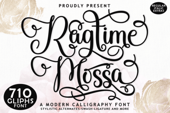 Ragtime Mossa: A Modern Script Font for Handmade Brands