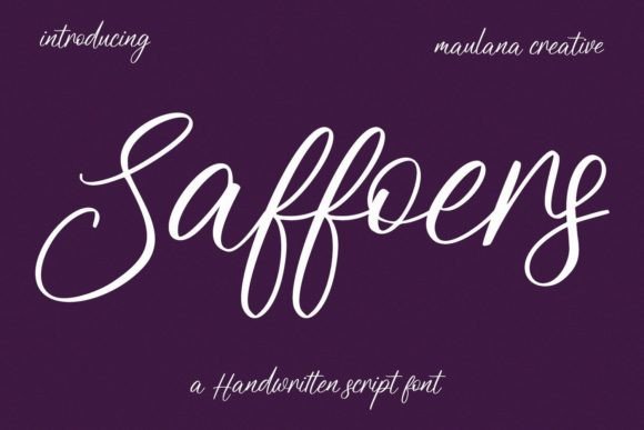 Saffoers: The Handwritten Font for Crafters