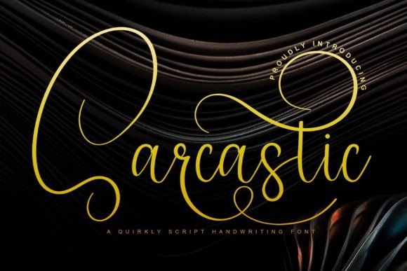 Sarcastic: A Handwritten Typeface for Editorial Impact
